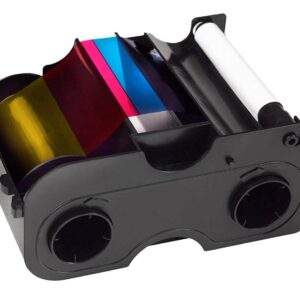 Fargo 45000 YMCKO Ribbon with Cleaning Roller