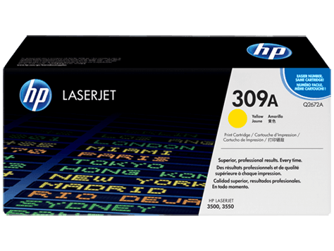 HP 309A Yellow Toner Cartridge (Q2672A)