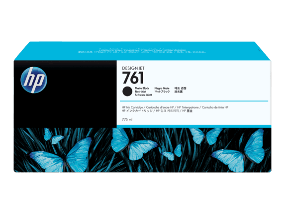 HP 761 775ml Matte Black Ink Cartridge CM997A