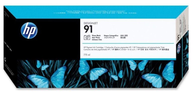 HP 91 775-ml Pigment Photo Black Original Ink Cartridge (C9465A)