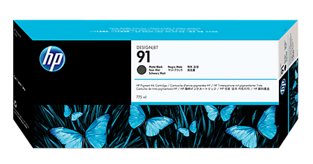 HP 91 775ml Pigment Matte Black Ink Cartridge (C9464A)
