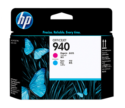 HP 940 Magenta and Cyan Original Printhead (C4901A)