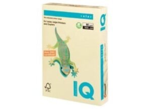 IQ Colored Copy Paper A4, 80gsm, Cream, 500Sheets-Ream