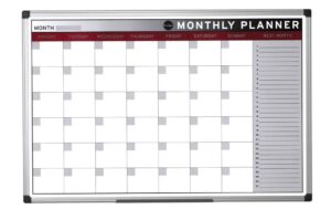 Bi-Office Magnetic Planner Monthly, 60cm x 90cm