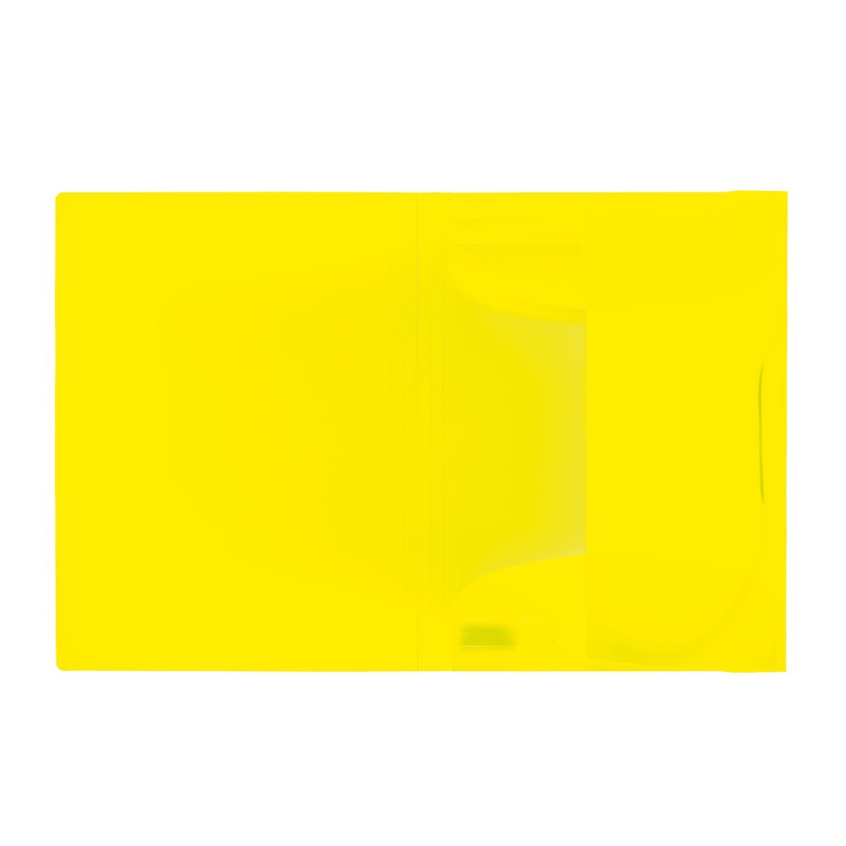Herma Folder A4 with elastic fastener PP, Neon Yellow - Image 2