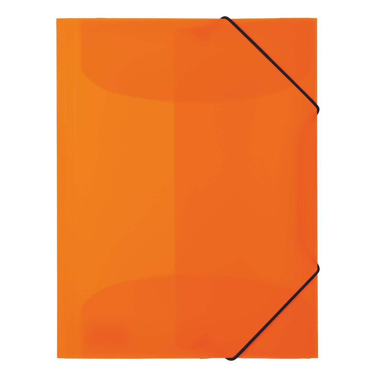 Herma Folder A4 with elastic fastener PP, Neon Orange - Image 1