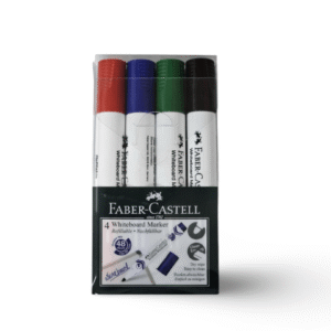 Faber Castell Whiteboard Marker, Bullet Tip, Set 4pcs