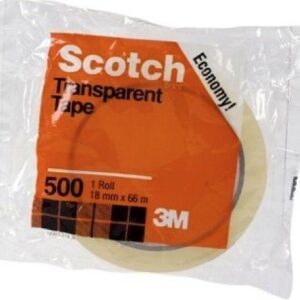 3M Scotch Transparent Tape 500 18mm x 66m
