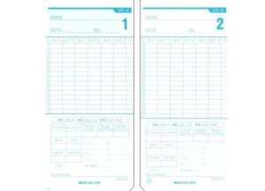 Max ER-M Time Card, 100-pack