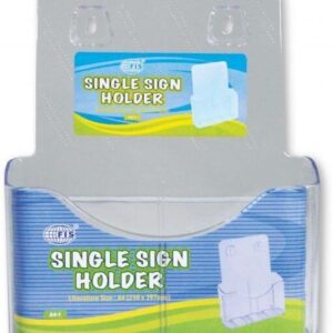 FIS Transparent Sign Holder, A4 Single Layer (FSNAA4-1)