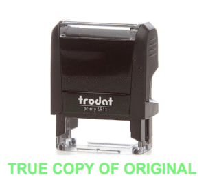 Trodat Printy 4911 Stamp “TRUE COPY OF ORIGINAL”