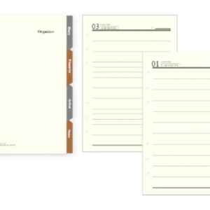 FIS Undated Organizer Refill Ivory A5, 145X210MM, 480 Pages (FSORA5ER)