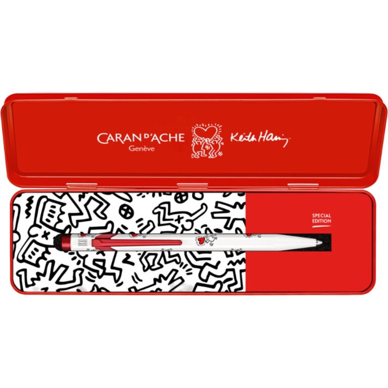 Caran d’Ache 849 Ballpoint KEITH HARING with Box, White – Special Edition