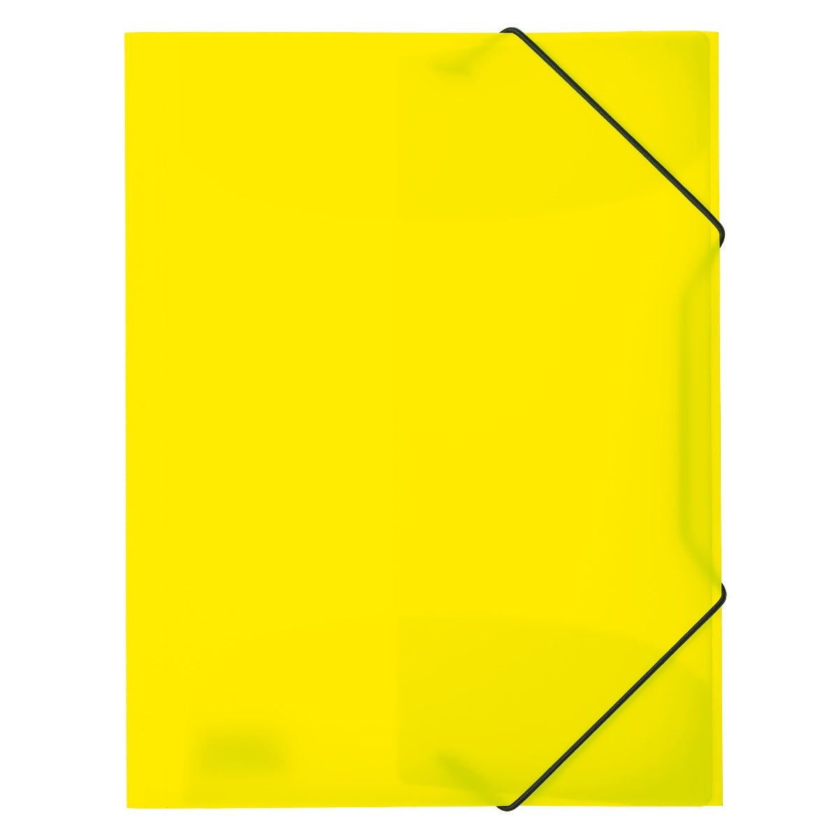Herma Folder A4 with elastic fastener PP, Neon Yellow - Image 1
