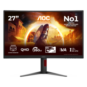 AOC CQ27G4Z2 QHD Curved Gaming Monitor (QC27G4Z2) – 27-inch, QHD (2560 × 1440), 260Hz