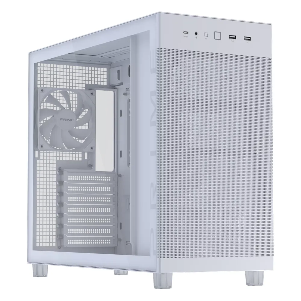 ASUS Prime AP303 tempered-glass case in White