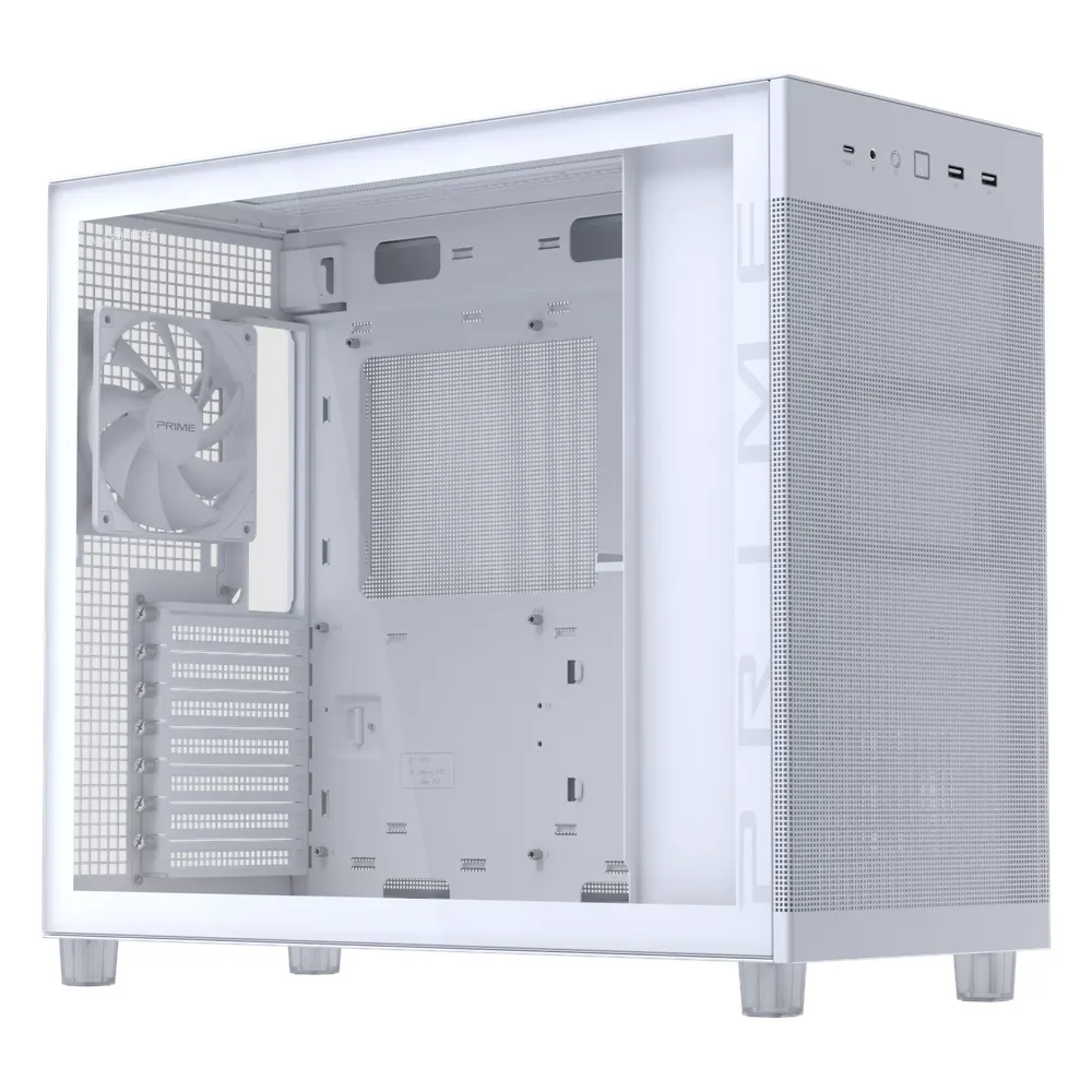 ASUS Prime AP303 tempered-glass case in White