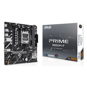 ASUS PRIME B850M-F Micro-ATX AM5 Motherboard (90MB1N90-M0EAY0) – Non-Wi-Fi