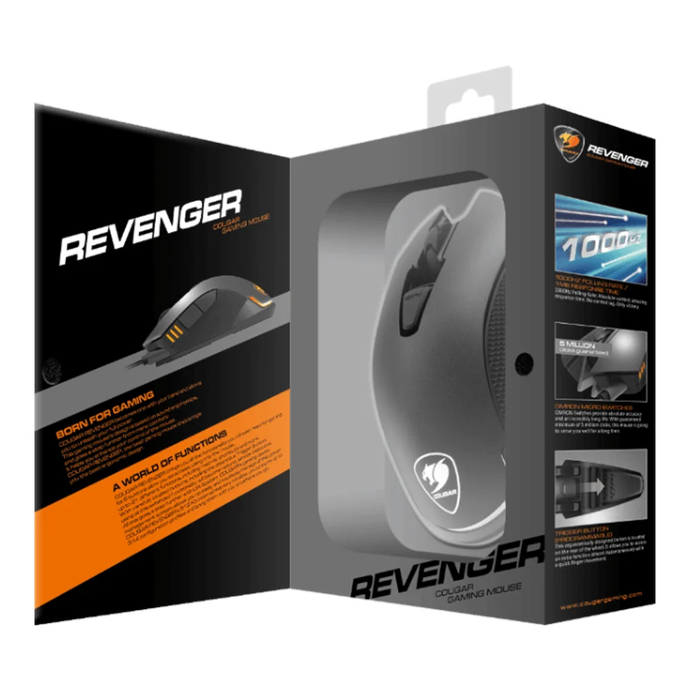 Cougar Revenger Optical Wired RGB Gaming Mouse (CGR-WOMI-REV), product view 6