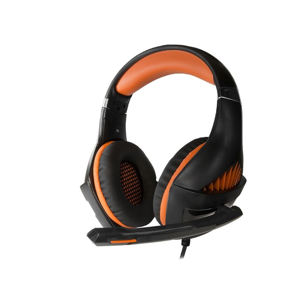 Crown Micro gaming headset in orange