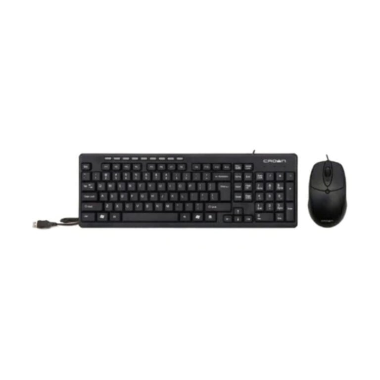 Crown Micro Wired Multimedia Set (Keyboard & Mouse) CMMK-521 | CMMK-521-AE