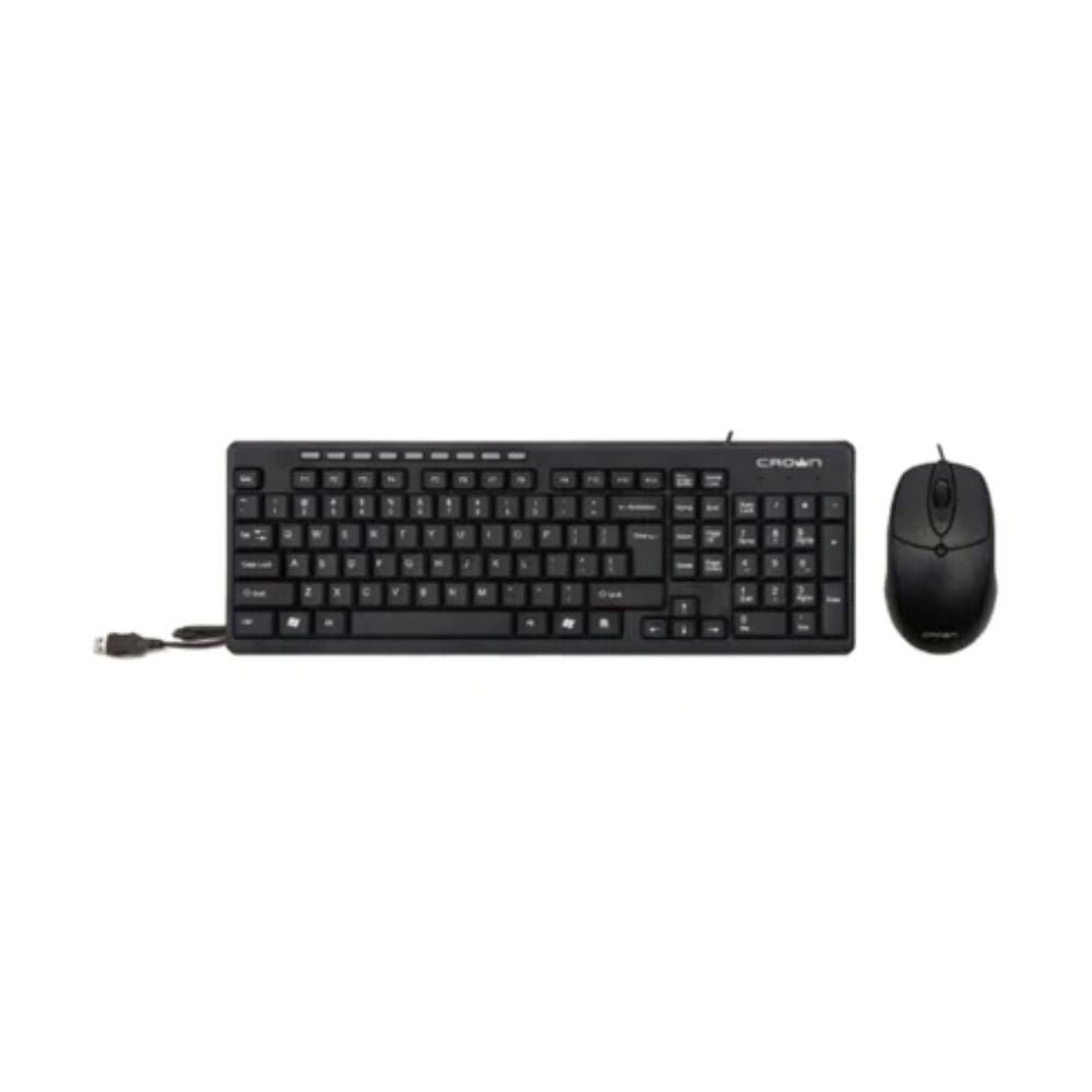 Crown Micro Wired Multimedia Set (Keyboard & Mouse) CMMK-521 - product view