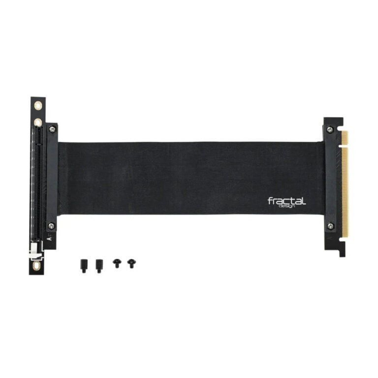 Fractal Design Flex VRC-25 PCIe Riser Kit Extender Cable (FD-ACC-FLEX-VRC-25-BK) – Black, Flexible flat cable, PCIe Express 3.0