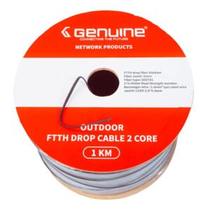 Genuine FTTH Indoor Fiber Optic Cable (GN-FC2CI-1000M) – 2 Core, G657A1