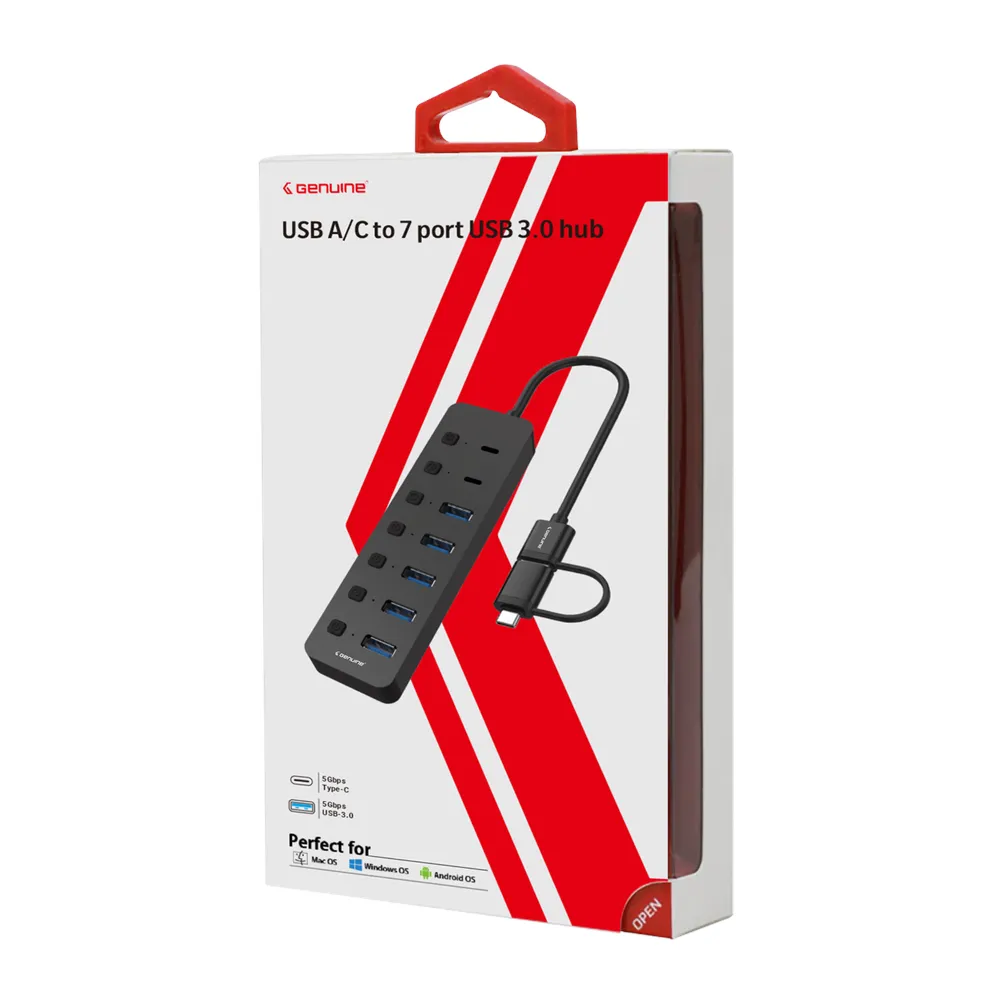 GN-HC37G product view 4 Genuine USB 3.0 HUB (GN-HC37G), product view 4