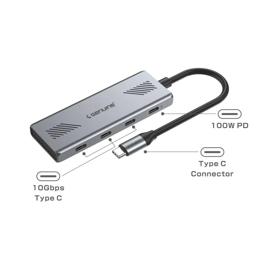 GN-HC44G product view 2 Genuine USB C HUB (GN-HC44G), product view 2
