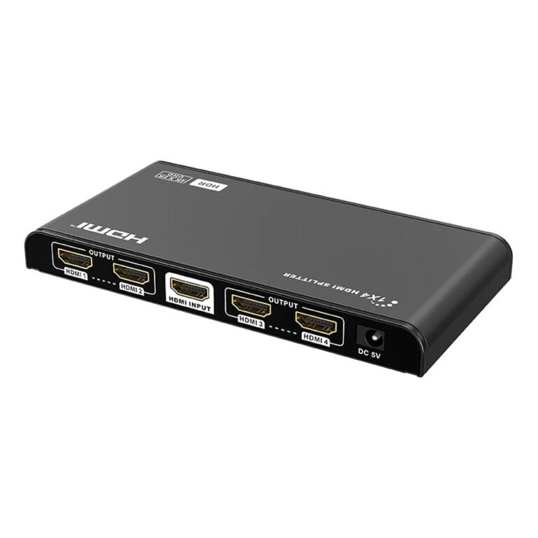 Genuine 1×4 HDMI Splitter (GNAV314HDR) – HDMI 3D Supported, 4k@60Hz