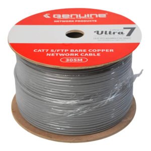 Genuine CAT7 S/FTP Cable (GNNC-C7SF23AGRY-305) – 305m, 23 AWG Bare Copper