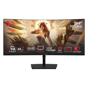 GameOn Spectra Pro Series Curved Monitor (GOC34WQHD180VA) – 34-inch, WQHD (3440 x 1440), 180Hz