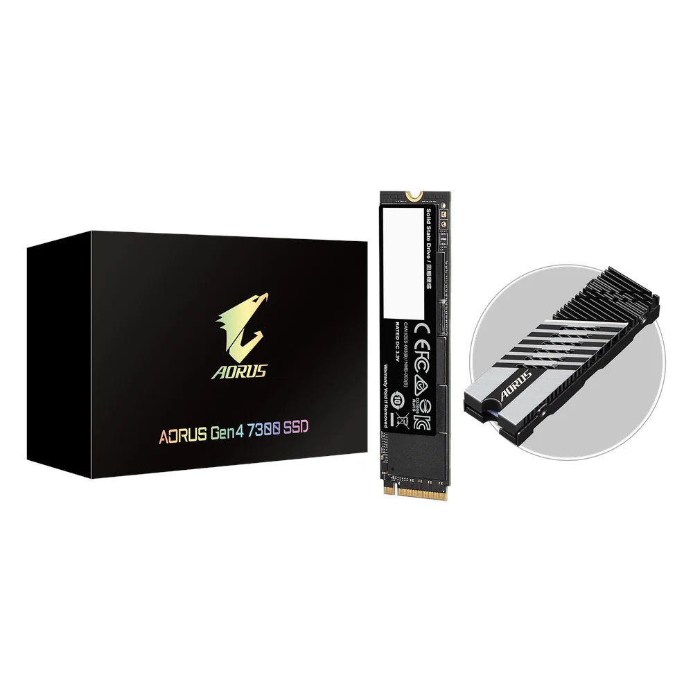 AG4732TB product view 4 Gigabyte AORUS Gen4 7300 2TB M.2 NVMe SSD (AG4732TB), product view 4