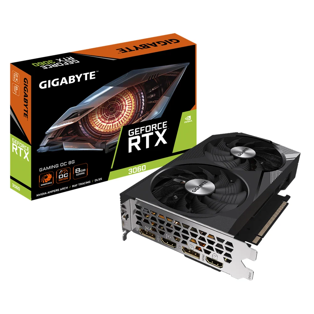 Gigabyte GeForce RTX 3060 Gaming OC Graphics Card (GV-N3060GAMING-OC-8GD), product view 1