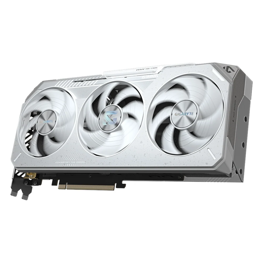 Gigabyte Radeon RX 9070 XT Gaming OC Ice Graphics Card (GV-R907XGAMING-OC-ICE), product view 3