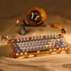 GravaStar Mercury K1 Pro 75% Tri-Mode Wireless Mechanical Gaming Keyboard (GS-K1-PRO-YLW), product view 1