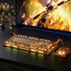 GravaStar Mercury K1 Pro 75% Tri-Mode Wireless Mechanical Gaming Keyboard (GS-K1-PRO-YLW), product view 6