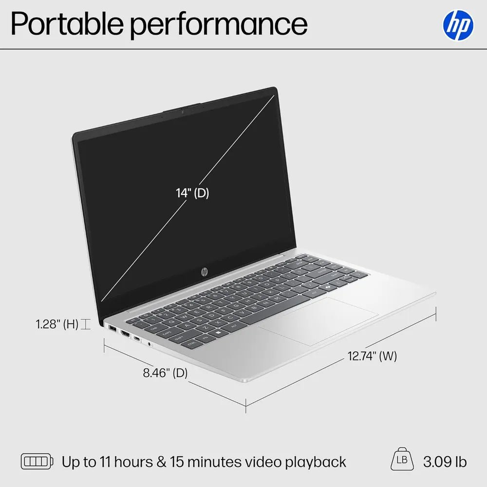 HP 14-EP0299NR Consumer Laptop (BL9T2UA), product view 3
