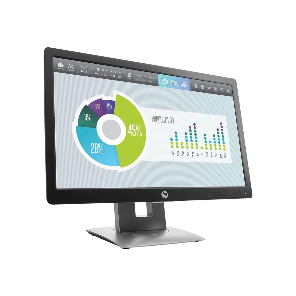 HP EliteDisplay E202 20-Inch HD+ IPS LED Monitor, 1600×900, Anti-Glare, USB Hub, HDMI & DisplayPort, - product view HP EliteDisplay E202 20-Inch HD+ IPS LED Monitor, 1600×900, Anti-Glare, USB Hub, HDMI & DisplayPort, - product view
