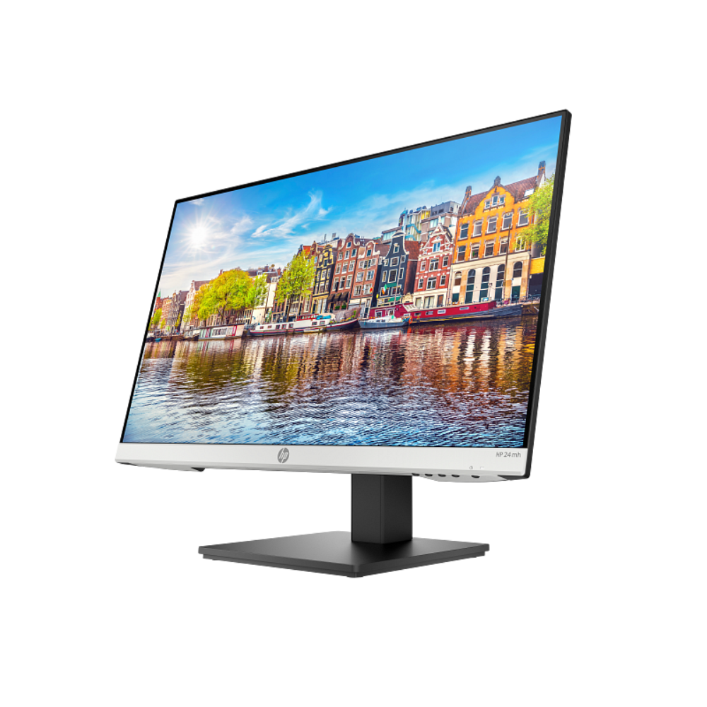 HP 24mh 23.8-Inch FHD IPS Monitor with Height Adjustment, Built-in Speakers, HDMI/DP/VGA (7XM23AA) - product view