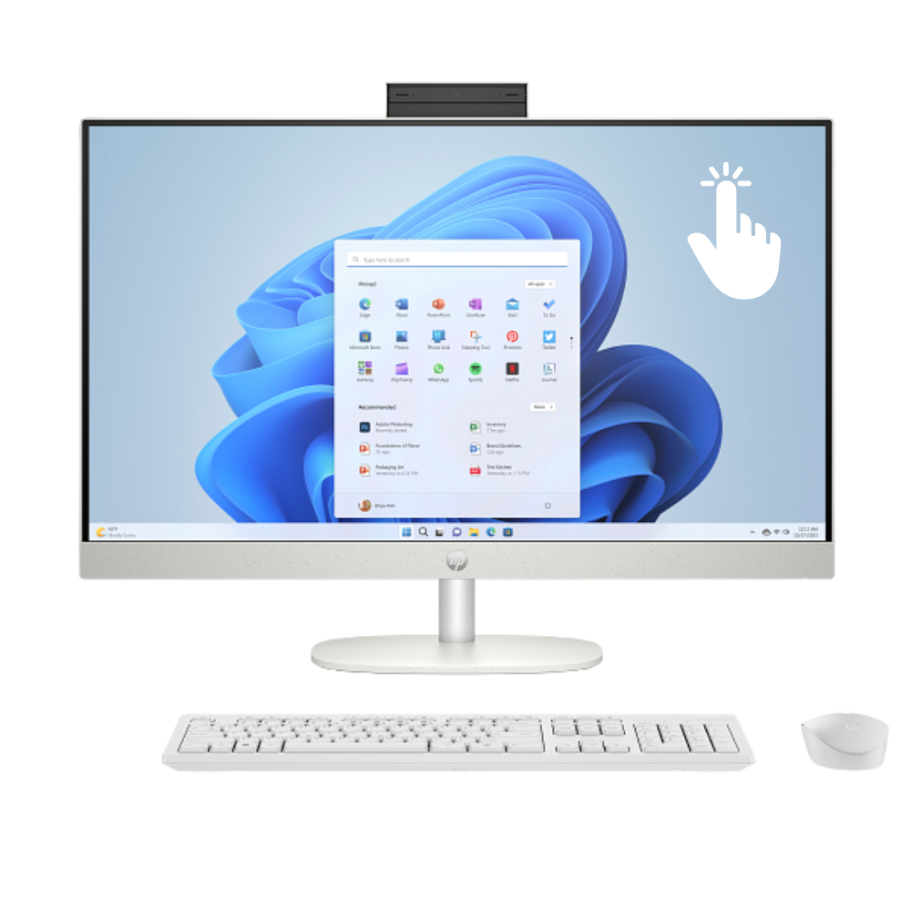 HP All-in-One 27-cr0163nh PC (D18VGEA#BH5) | Ultra 7 155U, 8GB RAM, 512GB SSD, FreeDOS