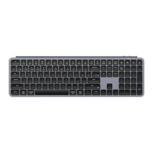 Keychron B6 Pro Full-Size Tri-Mode Wireless Keyboard (B6P-K1) – Grey, Full-Size 100% ANSI, 109 Keys