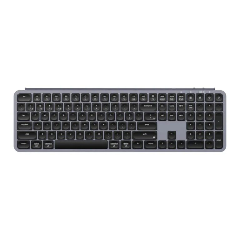 Keychron B6 Pro Full-Size Tri-Mode Wireless Keyboard (B6P-K1) – Grey, Full-Size 100% ANSI, 109 Keys