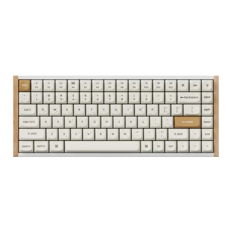 Keychron K2 HE 75% Wireless Magnetic Switch Custom Keyboard (K2H-Q1-AR) – Magnetic Switches, 2.4 GHz Wireless, Bluetooth, Wired USB-C, White