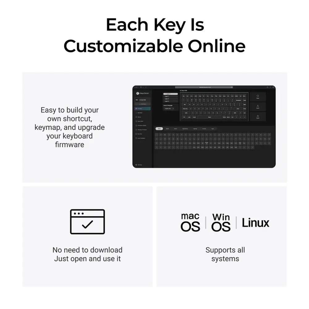 Keychron K2 Max 75% Tri-Mode Wireless Mechanical Gaming Keyboard (K2M-J1), product view 5