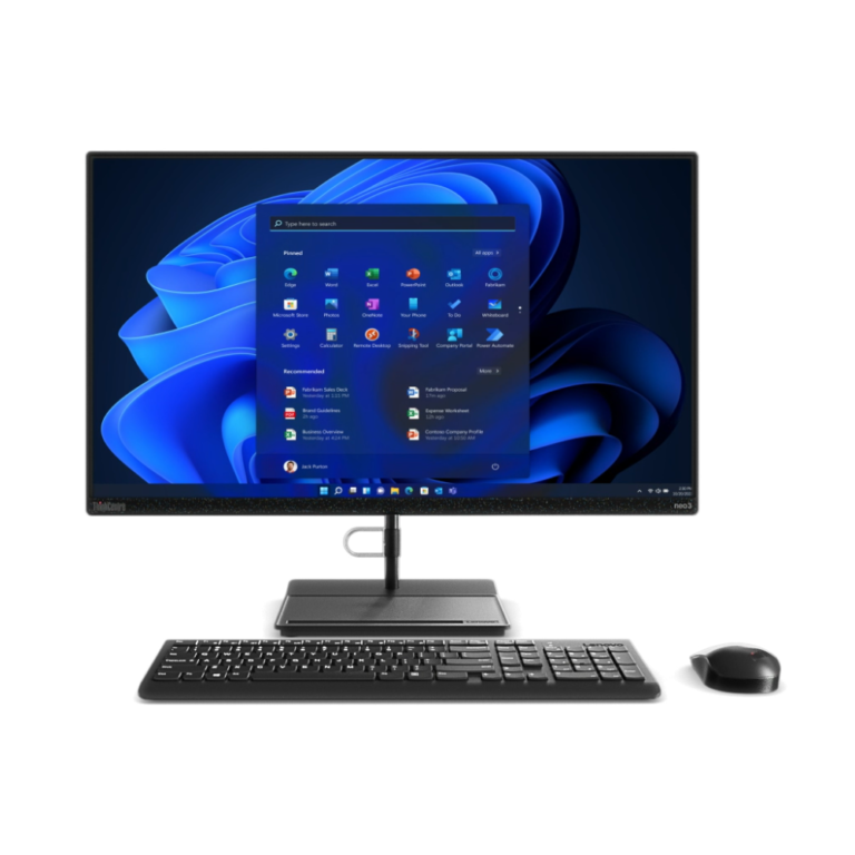 Lenovo ThinkCentre neo 30a 24 All-in-One Desktop | i7-1260P, 8GB RAM, 512GB SSD, Windows 11 Pro | 12B000E6GR