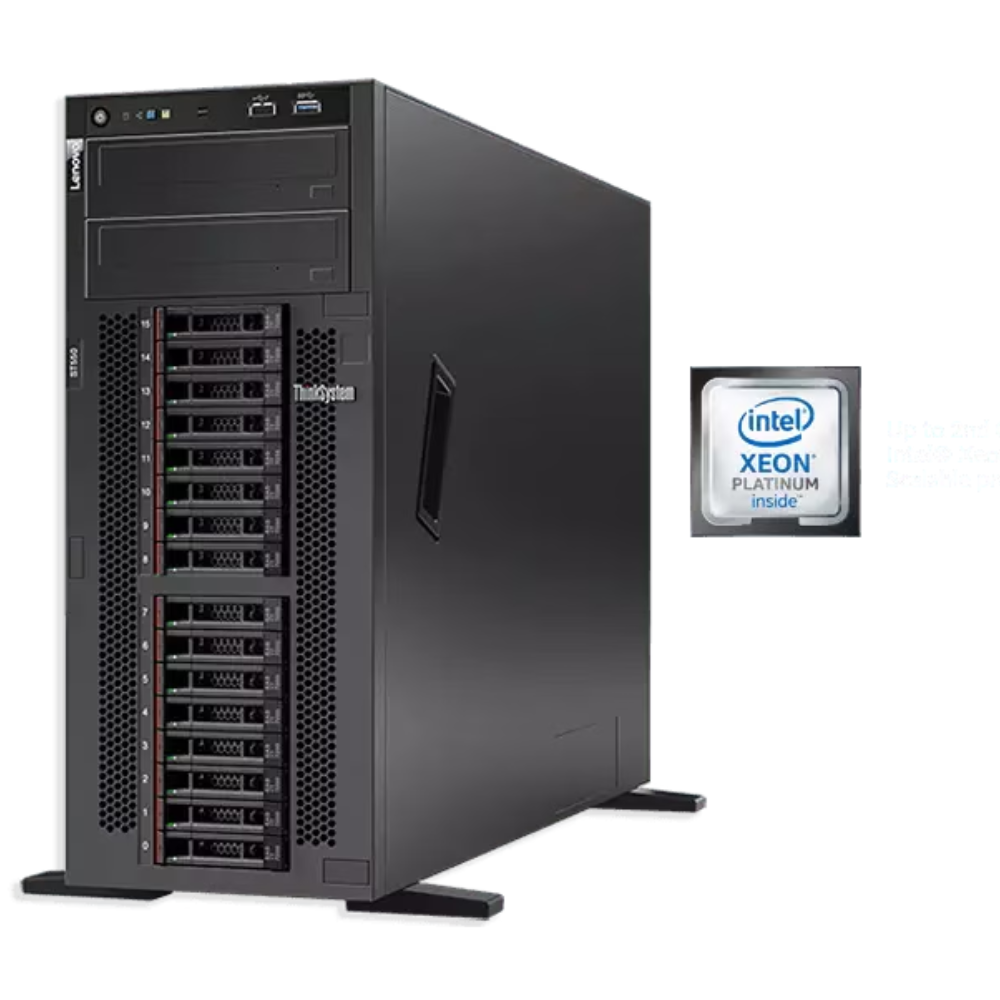 Lenovo ThinkSystem ST550 Tower Server – Intel Xeon Silver 4210 | 32GB RAM | Open Bay | 930-8i RAID | 750W Titanium PSU | 7X10A0F5EA