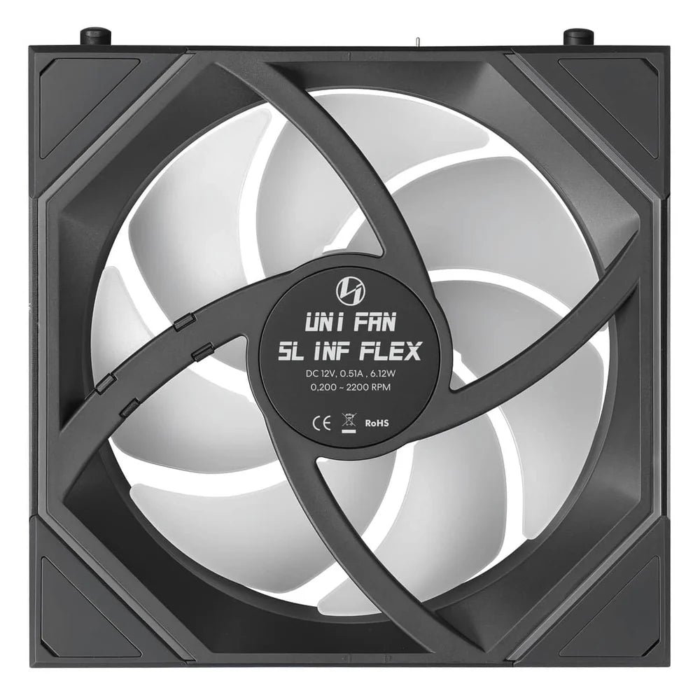 Lian Li UNI Fan SL-Infinity Flex Case Fan (12SLIN1F1B), product view 4