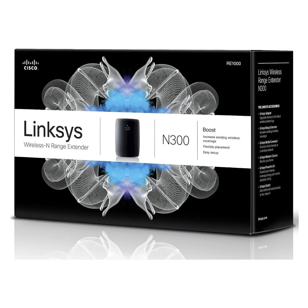 N300-RE1000 product view 6 Linksys RE1000 N300 Wireless Range Extender (N300-RE1000), product view 6
